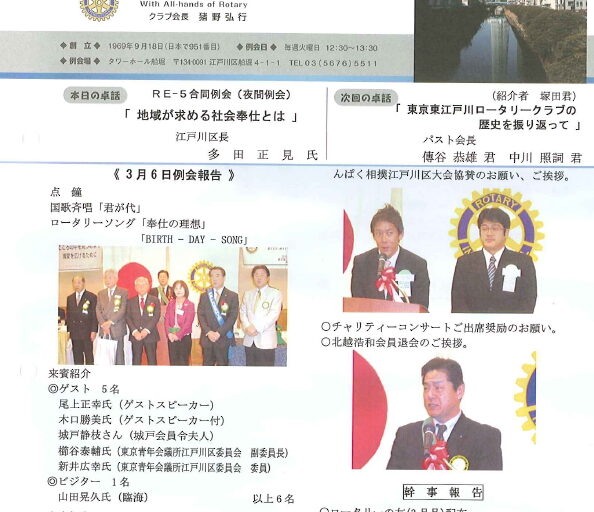 2012年3月14日　週報