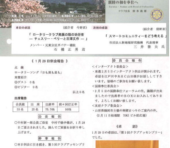 2013年2月5日　週報