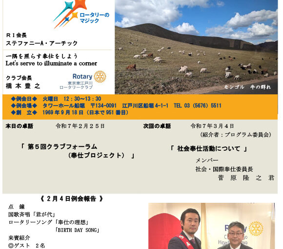 2025年2月25日　週報
